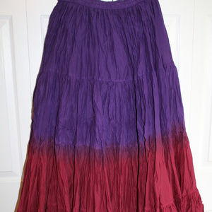 Wevez Women's ATS Tribal Dip Dye 25 Yard Skirt